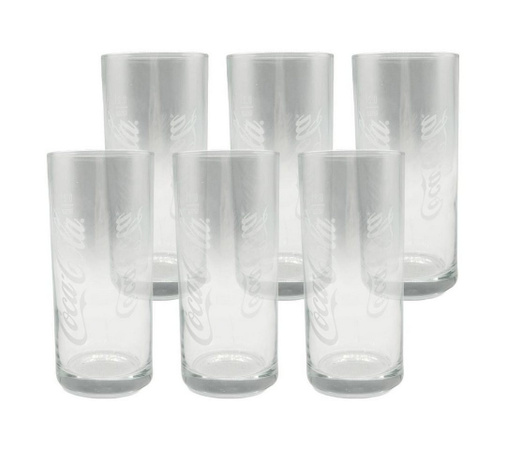 Mixcompany Coca-Cola Gläser-Set 6er Set Trinkgläser 0,2l pro Glas