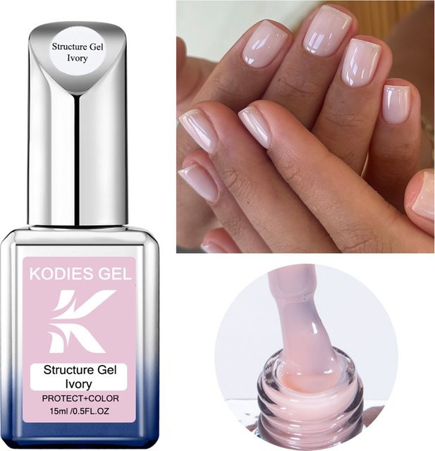 KODIES GEL Gel-Nagellack, Elfenbein, 15 ml - Bild 1