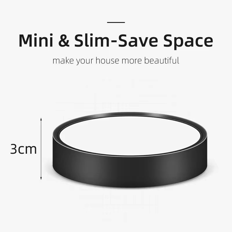 CHUANGYANG LED Deckenlampe Dimmbares Downlight Rund Oberfläche Montiert für Badezimmer und Wohnzimmer in Schwarz oder Weiß - Bild 2