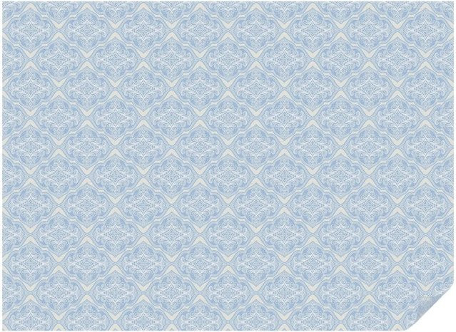 Tulup Fensterfolie Blumenschmuck in Blau als blickdichter Sichtschutz, B/H: 200 x 146 cm - Bild 1