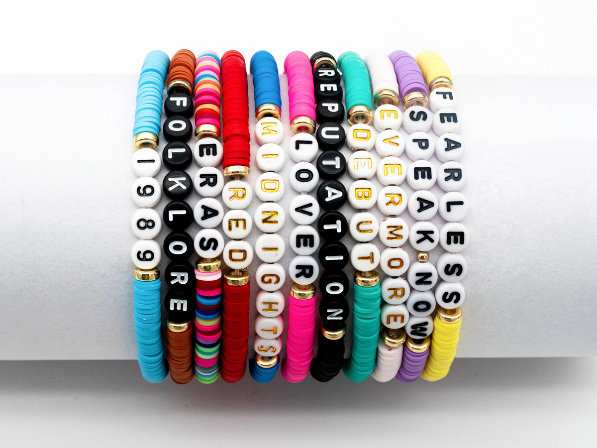11-teiliges Keramik-Buchstabenperlenarmband, Freundschaftsarmband-Set - Bild 2