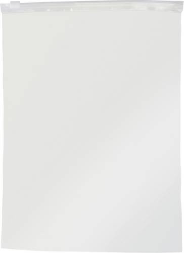 TRU Components Zip-Beutel aus Polyethylen, transparent, B: 16,0 cm, H: 22,0 cm, 100 Stück - Bild 1