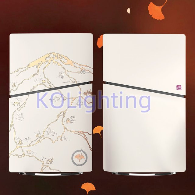 Kolorkoli Ghost Slim Digital Edition Abdeckplatten für PlayStation 5 Slim in Weiß - Bild 1