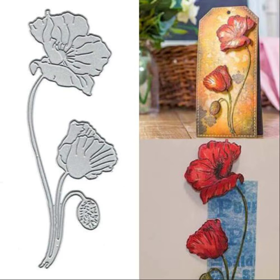 Metall-Schneideformen für Blumen zur DIY-Dekoration von Scrapbooking-Alben, Papierkarten und Bastelarbeiten - Bild 3