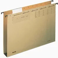 Leitz ALPHA Hängesammler für A4 aus Kunststoff in Beige und Braun mit Blauer Engel Zertifizierung - Bild 1