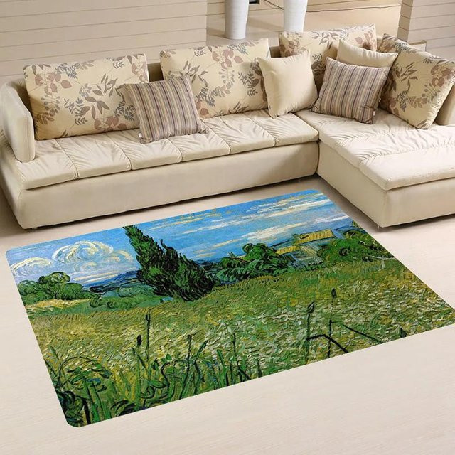 Weicher Flanell Sofa Teppich aus Plüsch als rutschfeste Bodenmatte für dein Wohnzimmer, B/B: 100 x 160 cm - Bild 1