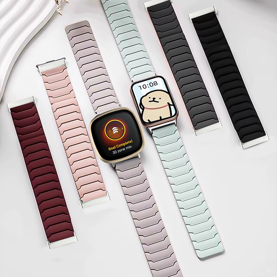 CAOWTAN Uhrenarmband Silikon, Bicolor, Unisex - Bild 6