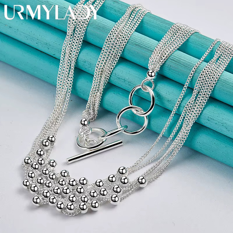 URMYLADY Halskette, 925 Silber, Perle, Damen - Bild 2