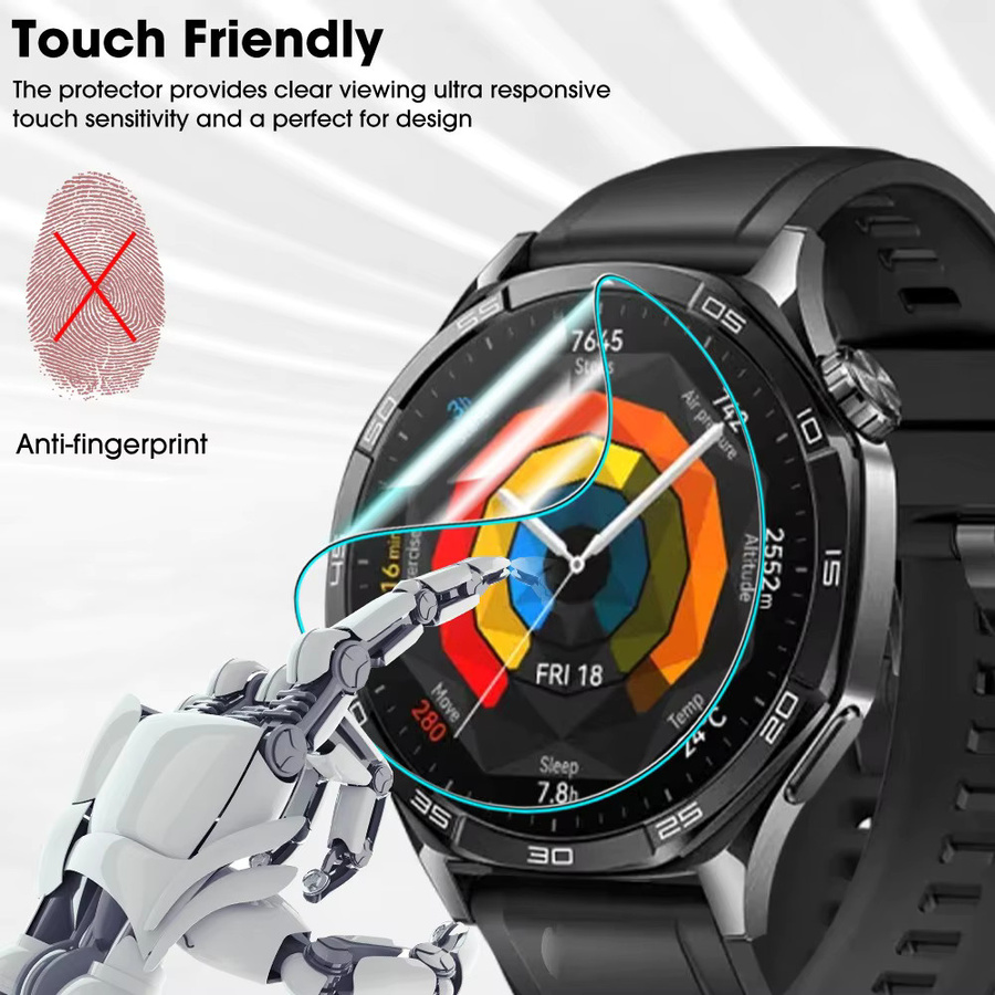OAKCHARM Displayschutzfolie für Huawei Watch GT 6Pro 46 mm, Silikon, transparent, Unisex - Bild 2