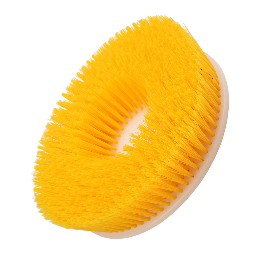 DAZZLEEX Elektrische Schrubbürste aus Nylon in Gelb, Durchmesser: 25,4 cm, zur Bodenreinigung - Bild 2