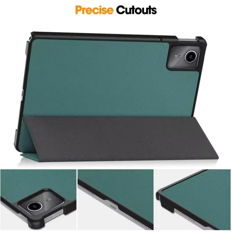 Smart Case für Lenovo Xiaoxin Pad 2024 und Lenovo Tab M11 (11 Zoll, TB331FC / TB-330FU) aus Leder mit Tri-Folding Standfunktion, Schwarz - Bild 4