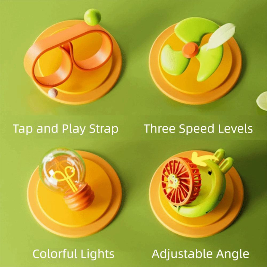 shandongyantai Uhr Spielzeug Mini Tragbarer Ventilator mit Weichem Armband Dinosaur - Bild 3
