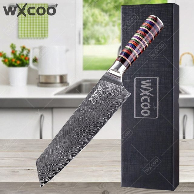 WXCOO Professionelles Ausbeinmesser aus Damaststahl für Küche und Haushalt inklusive Aufbewahrungsbox - Bild 1