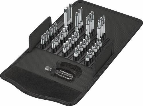Wera Bit-Safe 43 Universal Bit-Set 43-teilig in Schwarz aus Edelstahl mit Kreuzschlitz Pozidriv, Kreuzschlitz Phillips und Torx Torsionszone - Bild 1