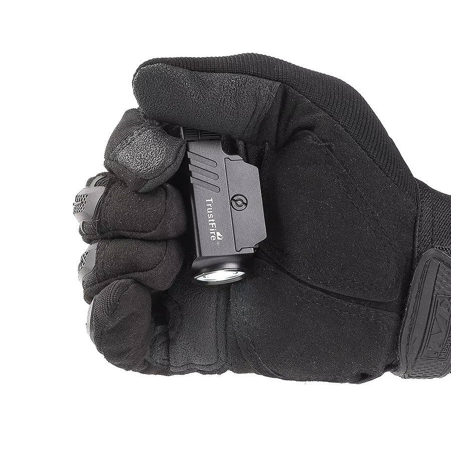 Trustfire GM23 Taktische LED-Taschenlampe in Schwarz mit 800 Lumen, USB wiederaufladbar, für 1913/GL-Schienen - Bild 6
