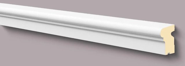 NOEL & MARQUET NMC FA14 DOMOSTYL Fenstersohlbank Fensterumrandung Fassadenprofil aus Polyurethan, Farbe: Weiß, B/H/T: 200 x 6 x 8 cm - Bild 1