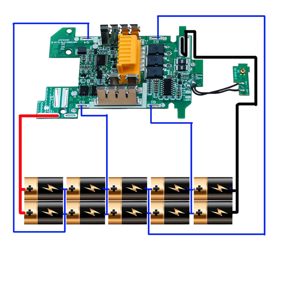 Makita BL1830 Ersatz Akku BMS Ladeschutzplatine PCB für 18V Li-Ion Elektrowerkzeuge - Bild 3