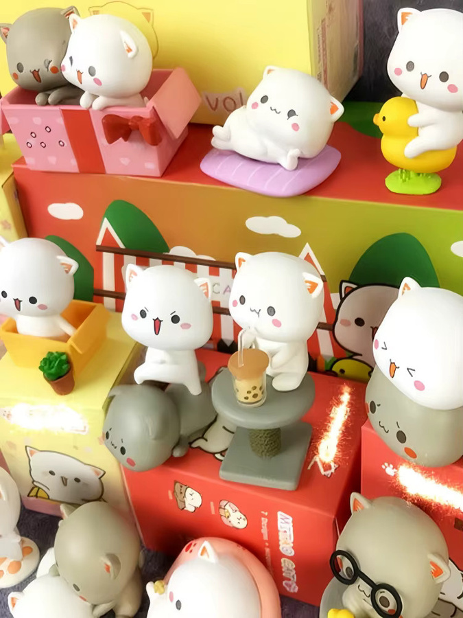 Bandai Mitao-Katze, Überraschungsfigur, Cartoon-Puppe, Einzelfigur - Bild 4