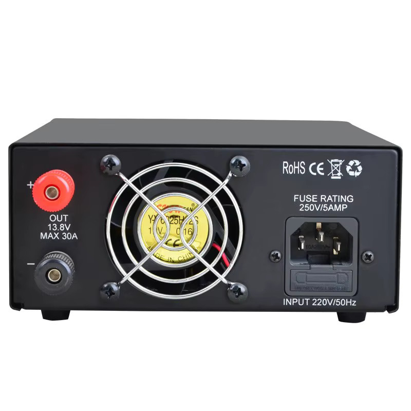 QJE PS30SWIV Einstellbares lineares Netzteil 13,8 V 30 A Schwarz - Bild 4