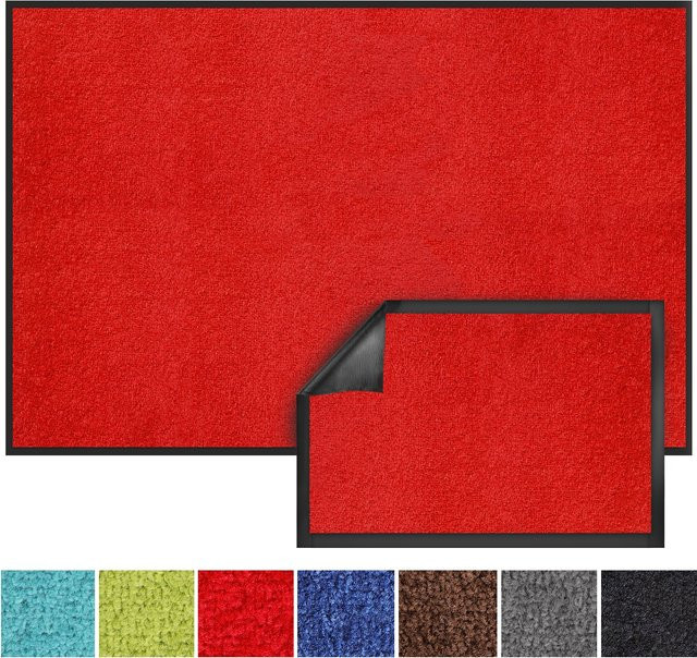 Karat Schmutzfangmatte Monochrom Rot aus Polypropylen - Bild 1