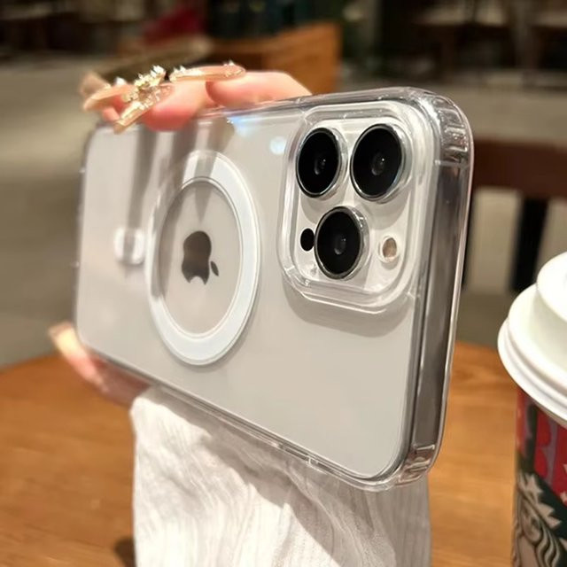 MagSafe Magnetische Klare Silikon Hülle für iPhone 11 bis iPhone 17 Pro Max, Transparent - Bild 1