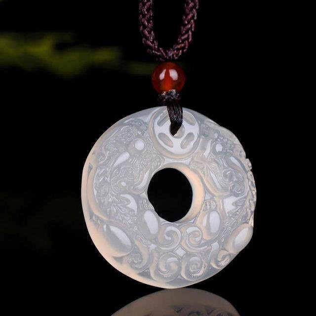 Wucifang Jewelry Anhänger, Chalcedon, Schwarz, Damen - Bild 1