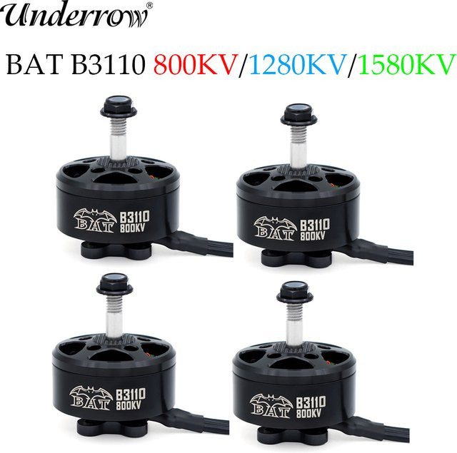 Surpass Hobby Bat B3110 Bürstenloser Motor, 4-teiliges Set, Metall, Schwarz - Bild 1