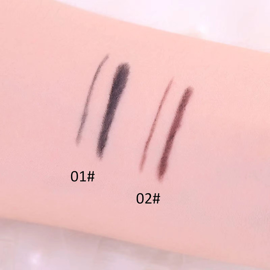 Eyeliner- und Augenbrauenstift-Set, schwarz, natürliches Finish, Unisex - Bild 2
