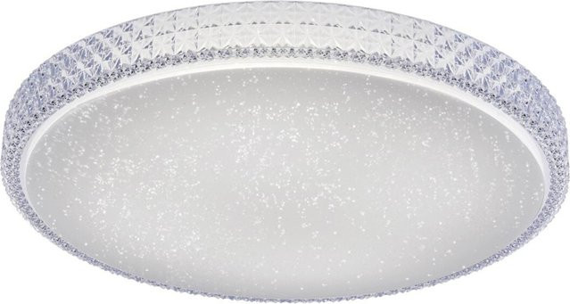 Just Light Deckenleuchte Frida LED aus Acryl und Metall in Klar, Höhe: 11 cm, Durchmesser: 60 cm - Bild 1