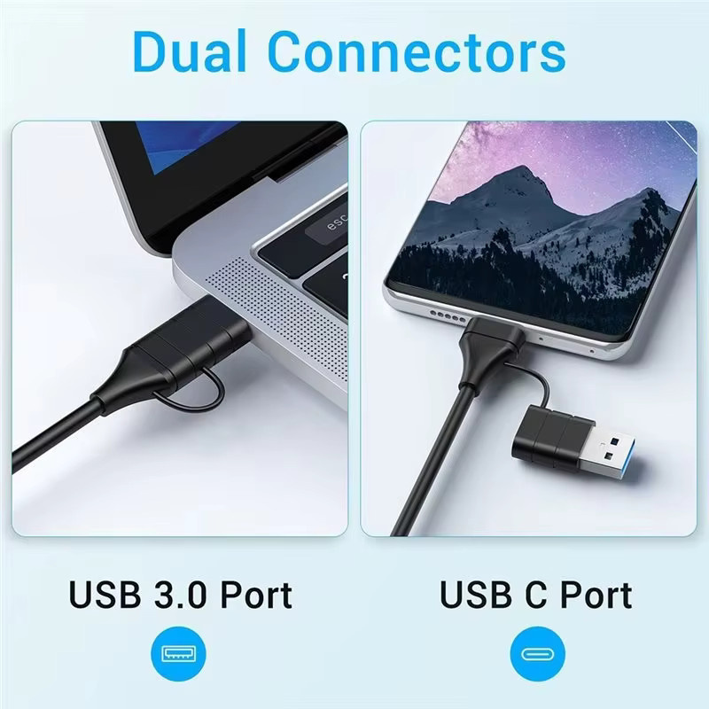 Aluminium Typ-C 10-in-1 USB-Hub Multiport-Dockingstation mit 15W kabelloser Ladefunktion und USB 3.0 - Bild 3