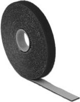 Delock Klettband zum Bündeln mit Haft- und Flauschteil, Schwarz, Länge: 5 m, Breite: 13 mm - Bild 1