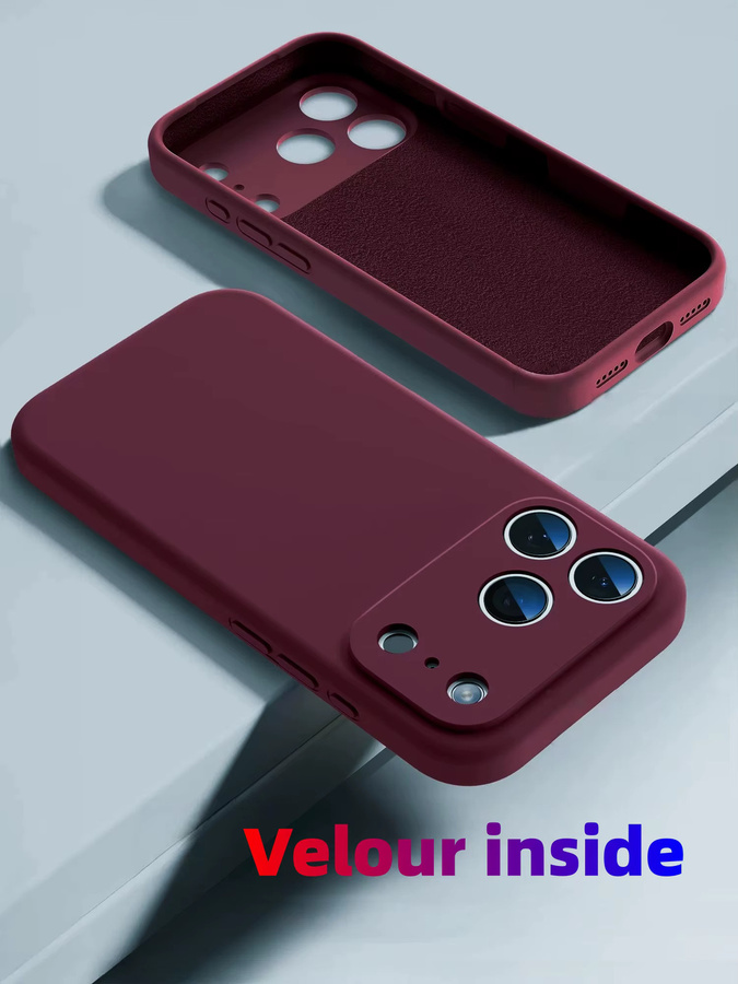 Stoßfeste Flüssigsilikon-Handyhülle für Apple iPhone 17 Pro Max, iPhone 17 Pro, iPhone 17 und iPhone 17 Air in Blau und Lila - Bild 3