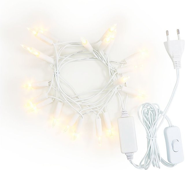 Konstsmide LED Mini Lichterkette mit Schalter, 20 warmweiße Dioden in Weiß - Bild 1
