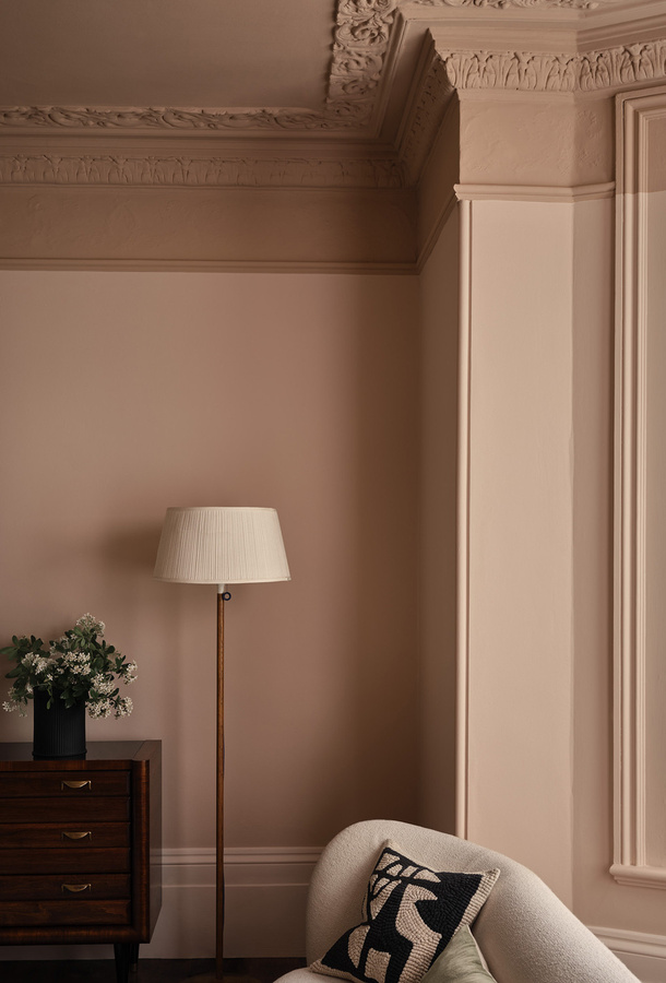 Paint & Paper Library Pure Flat Emulsion Wandfarbe Powder V 295 in Beige und Pink, 5 l - Bild 1