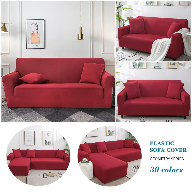 Coolazy Elastischer Sofabezug in Orange, Stretch-Schonbezug aus Polyester für Sessel und Ecksofas, Medium (145-185 cm) - Bild 3