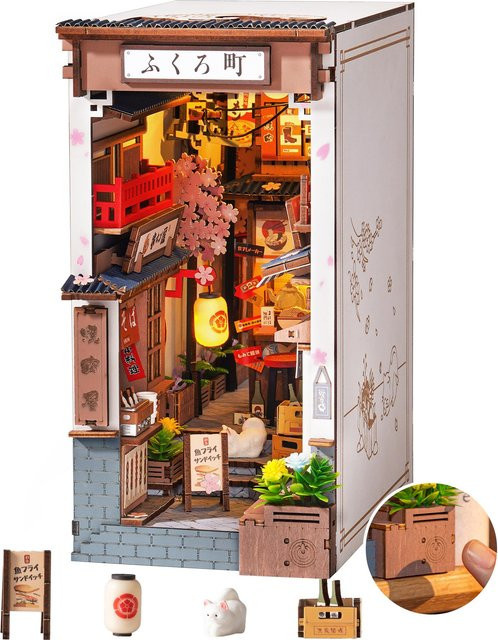 ROBOTIME Book Nook Kit, DIY Miniaturhaus, 3D Holzpuzzle, ab 14 Jahren - Bild 1