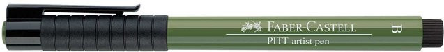 Faber Castell PITT artist pen brush Zeichenstift in Chromoxydgrün Stumpf - Bild 1