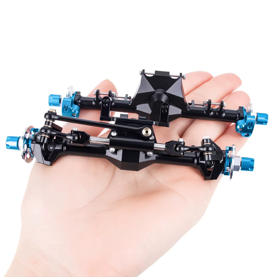 Fimonda SCX24 Aluminium-Geradeachsen-Set, 1:24, Metall, Zubehör - Bild 2