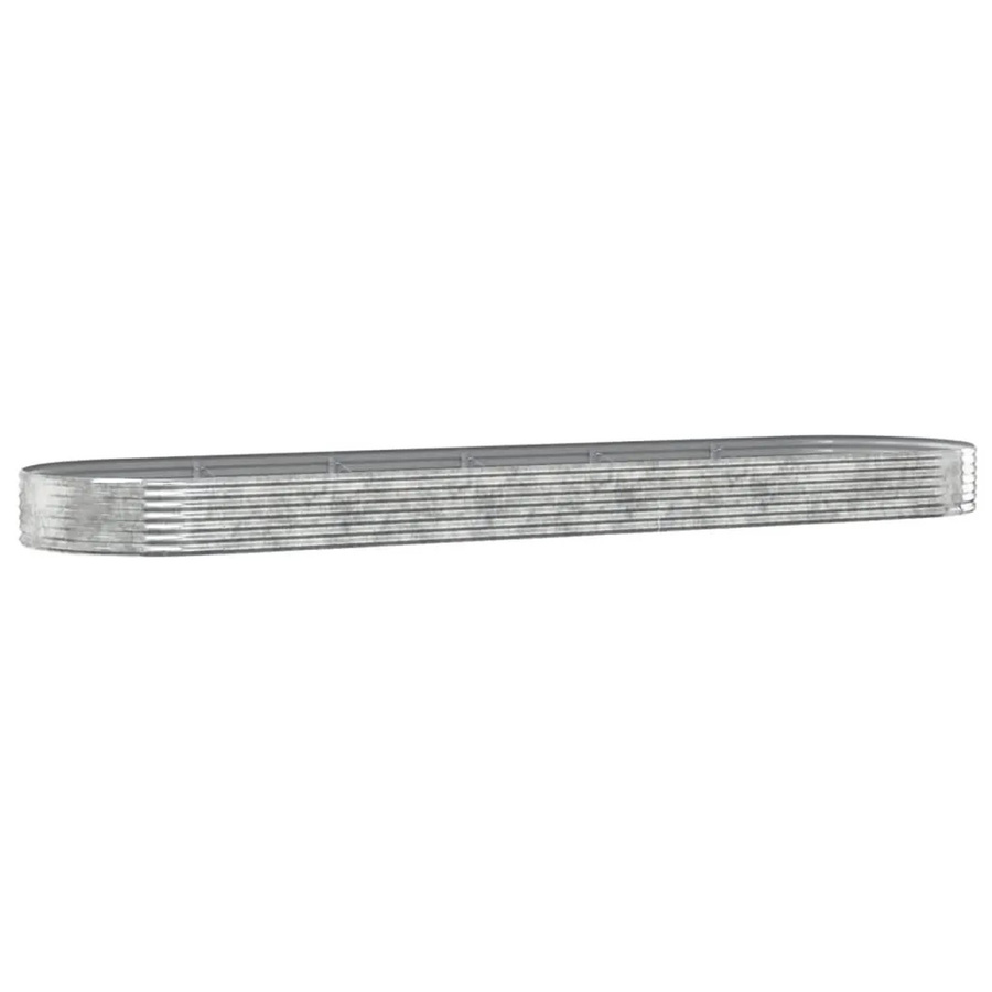 Furnicato Hochbeet aus verzinktem Stahl in Silber, B: 523 cm, T: 140 cm, H: 36 cm - Bild 2