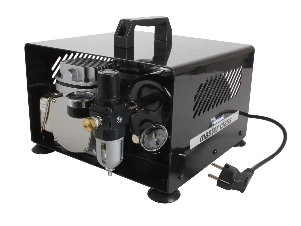 Revell Master Class Compressor, Airbrush-Kompressor, Metall, Grau, Schwarz - Bild 2