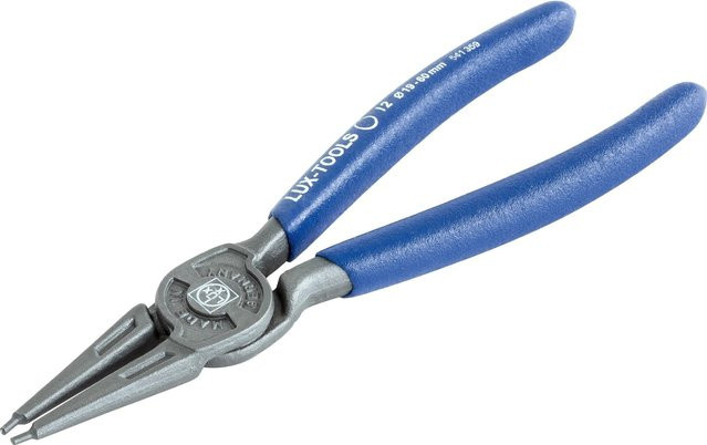 LUX-TOOLS Sicherungsringzange für Innenringe gerade aus Chrom-Vanadium-Stahl in Blau - Bild 1