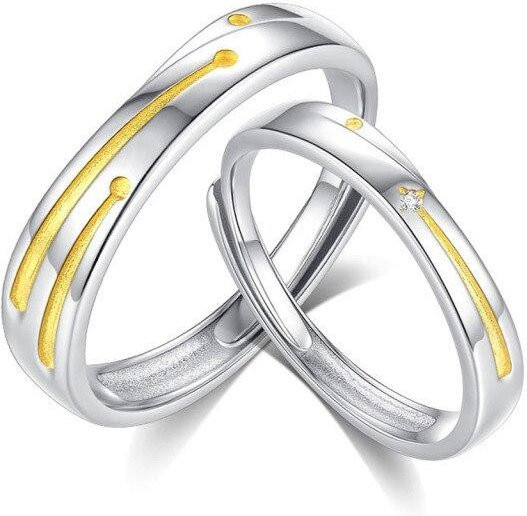 YIRAN Jewelry Paarring 925 Silber, Zirkonia, Weiß, Damen - Bild 1