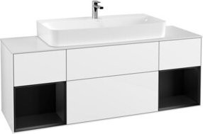 V&B Waschtischunterschrank Finion in Weiß lackiert, B/T/H: 160 x 50,1 x 50,1 cm - Bild 1
