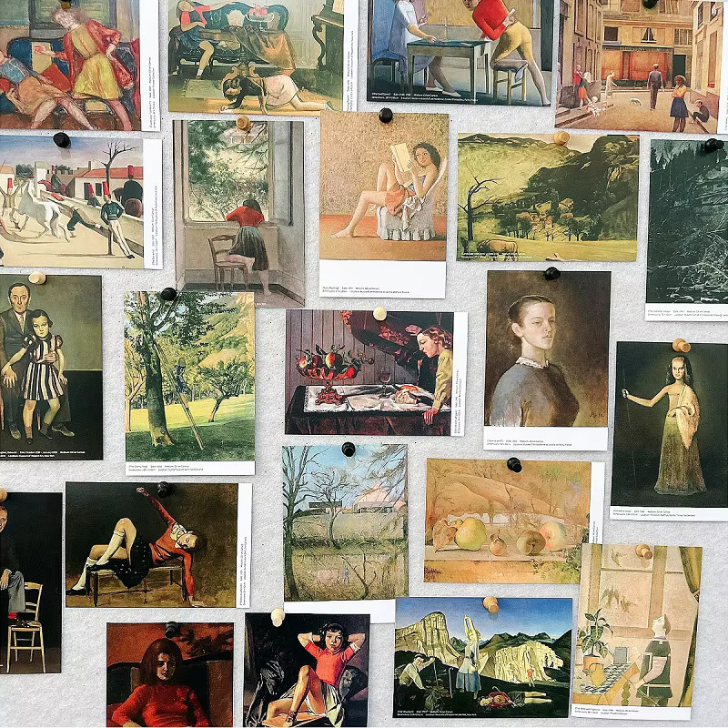 30 Stück Balthus Ölgemälde Postkarten Set mit klassischen Kunst-Meisterwerken in Multicolor - Bild 4