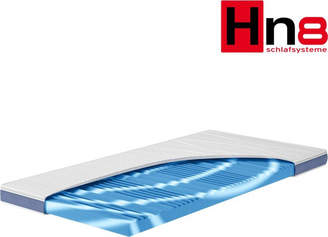 HN8 SCHLAFSYSTEME 7-Zonen Geltouch-Matratzentopper Surf 100 in Blau, B: 120 cm, L: 200 cm - Bild 1