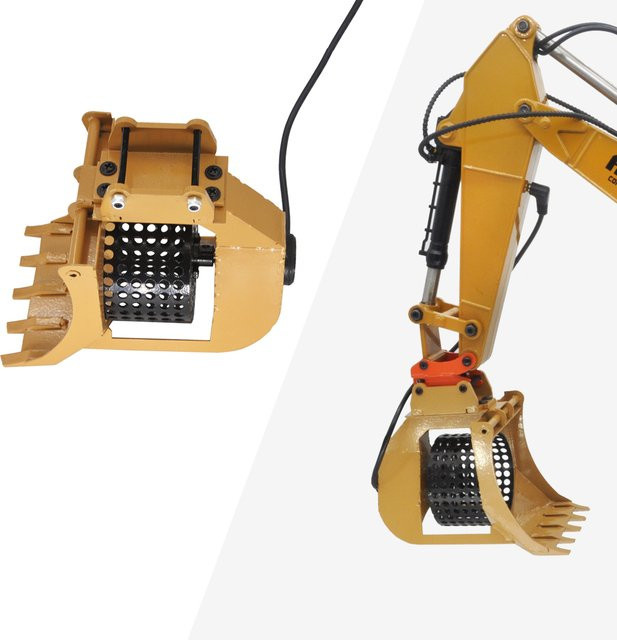 HUINA RC Metall-Rotationssiebereimer, Bagger-Modellzubehör - Bild 1