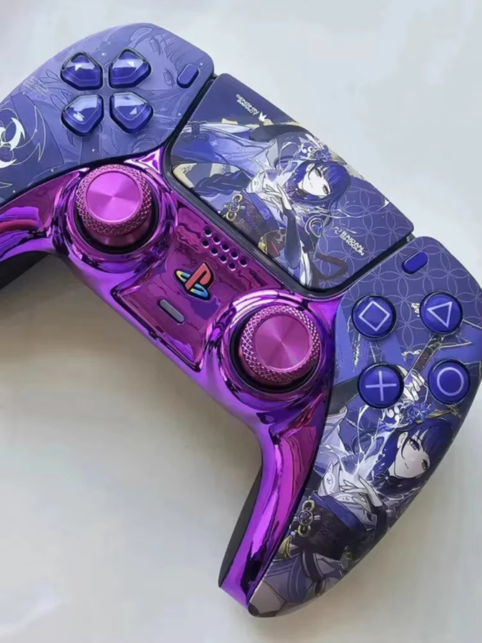 DIY Ersatzgehäuse für Sony DualSense PS5-Controller mit Fantasy-Kunstwerk und Gaming-Zubehör - Bild 3
