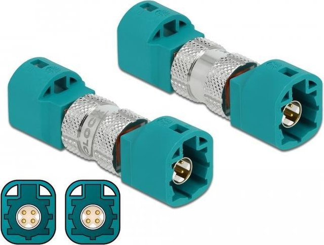 DeLOCK Datenadapter HSD Z (S) zu HSD Z (S) in Wasserblau - Bild 1
