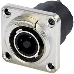 Neutrik NLT4FPXX Lautsprecher-Steckverbinder Stecker gerade, 4-polig, Schwarz/Silber - Bild 1