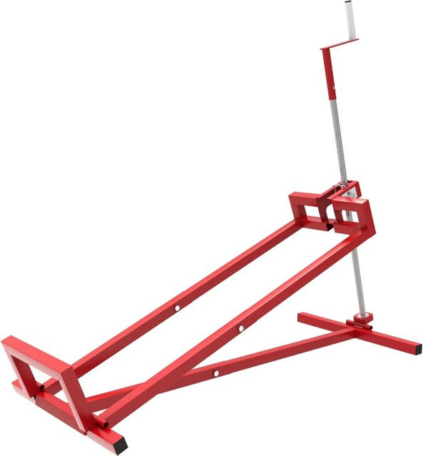 Wiltec Hebevorrichtung Lifter für Aufsitzmäher und Rasentraktor, Rot, Tragkraft 400 kg - Bild 1